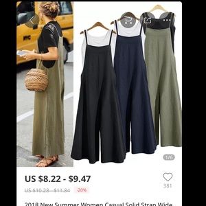 Cotton jumpsuit with pockets